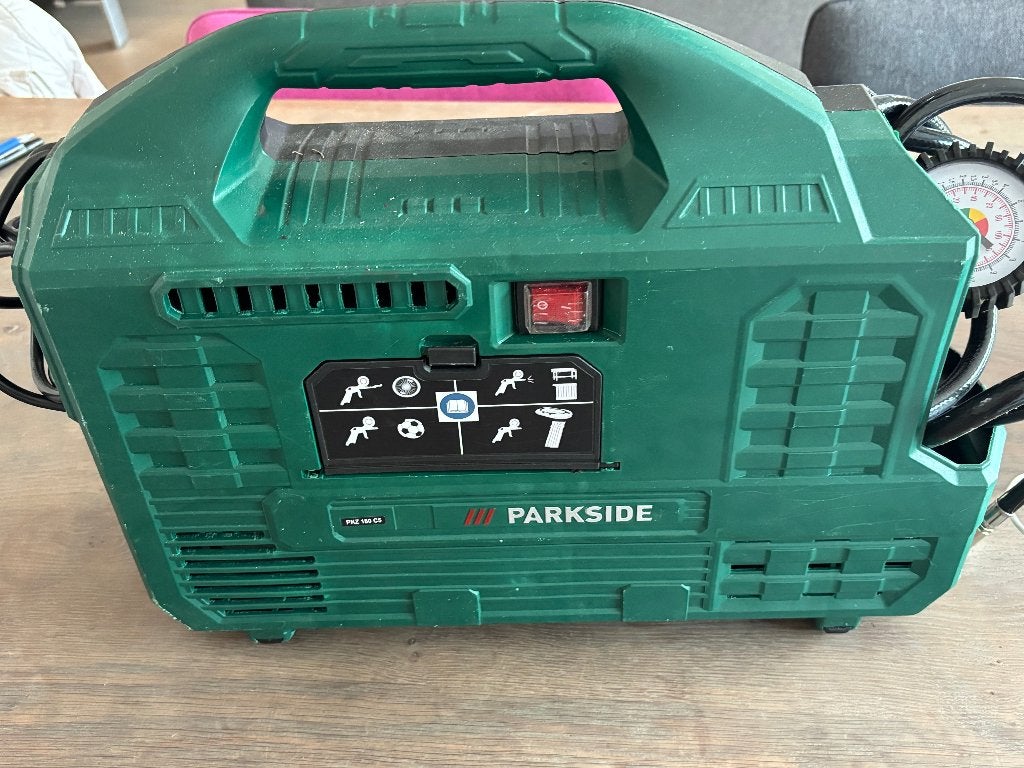 Compressor Parkside, Doe-het-zelf en Verbouw, 6 tot 10 bar, Ophalen of Verzenden, Zo goed als nieuw, Minder dan 200 liter/min