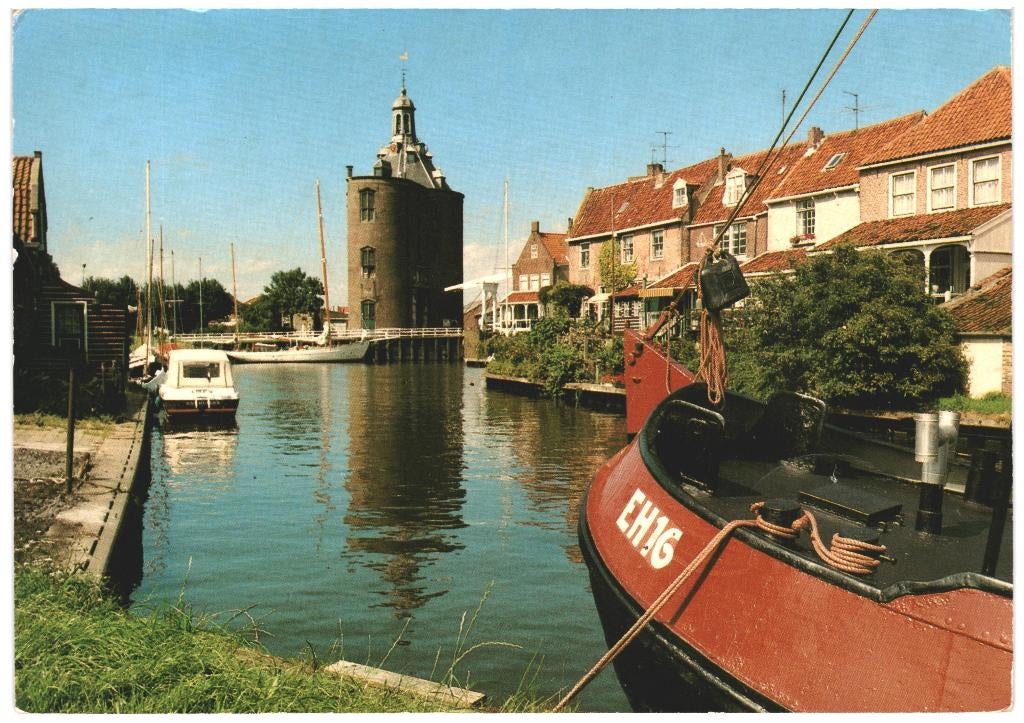 993106 Enkhuizen 80+ Gelopen met postzegel
