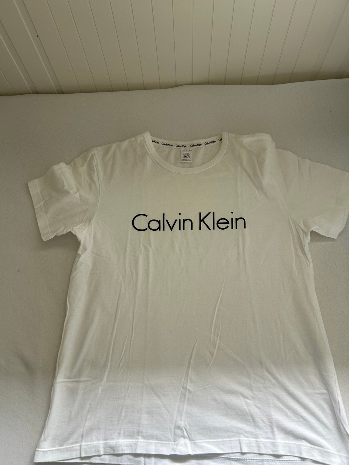 Meisjes shirt Calvin Klein maat S, Wit, Ophalen of Verzenden, Korte mouw, Maat 36 (S)