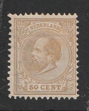 27   1872 Koning Willem III  MH, Postzegels en Munten, Postzegels | Nederland, Ophalen of Verzenden, T/m 1940, Postfris