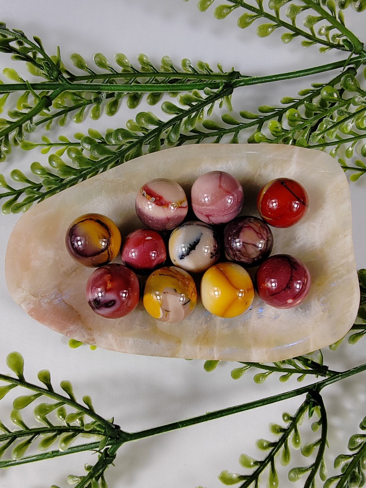 Mookaiet bolletjes - Australië, Ophalen of Verzenden, Mineraal