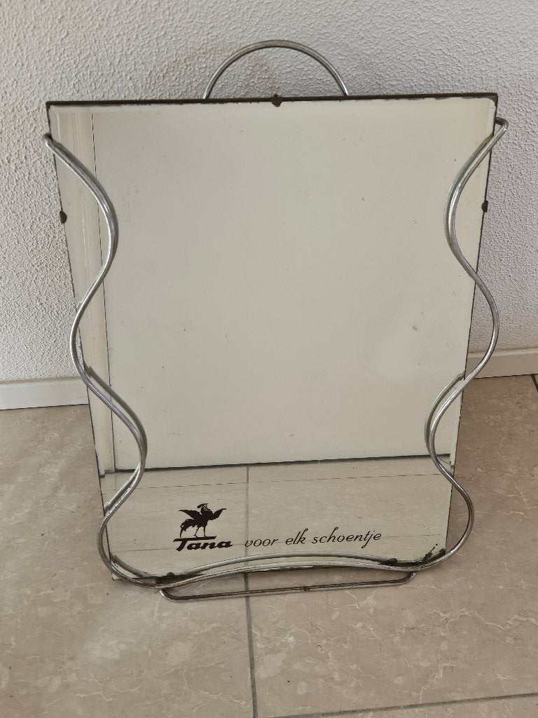 Vintage Tana Schoenpoets Spiegel - Reclame object, Ophalen