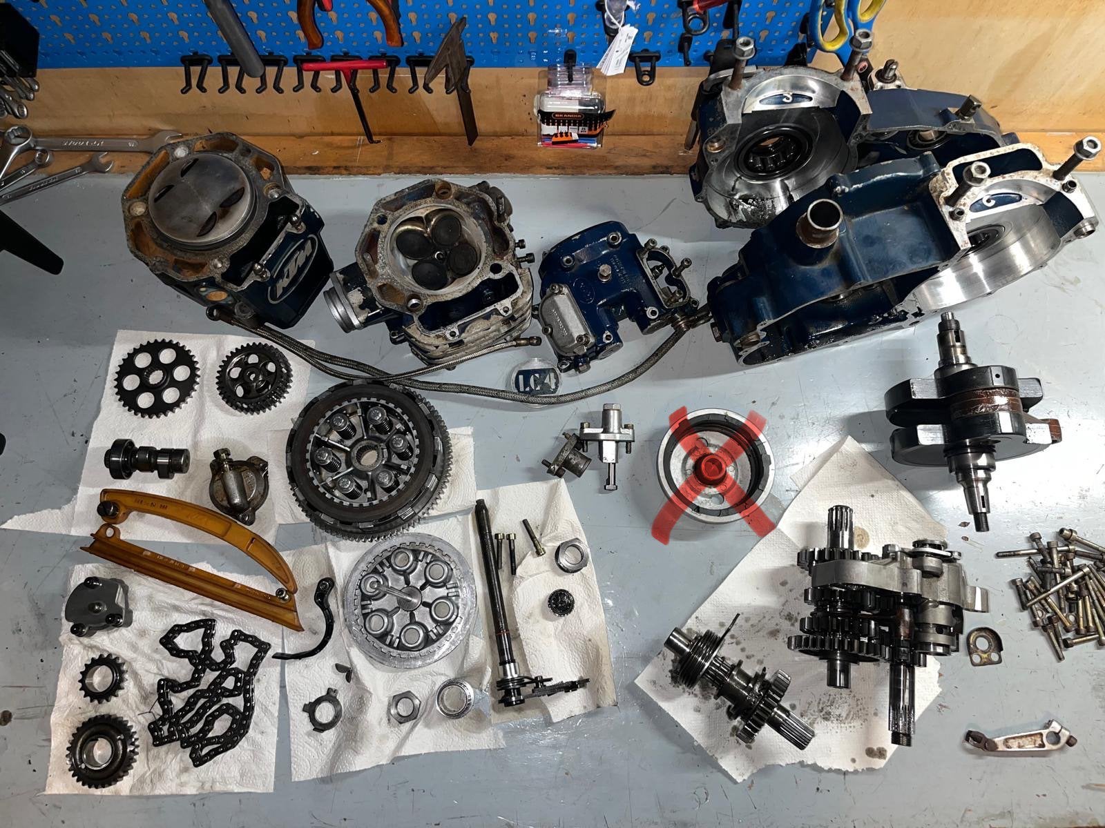 Ktm 600 lc4 onderdelen 1988/1989, Ophalen of Verzenden, Gebruikt