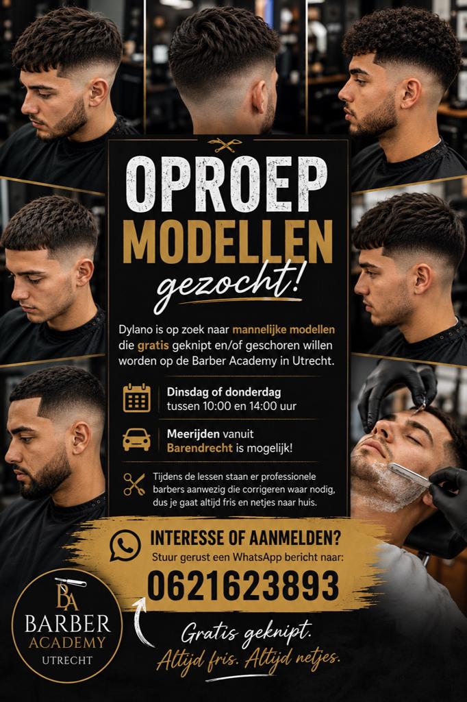 MODELLEN GEZOCHT – GRATIS KNIPPEN & SCHEREN, Vacatures, Overige niveaus, Starter, Overige vormen