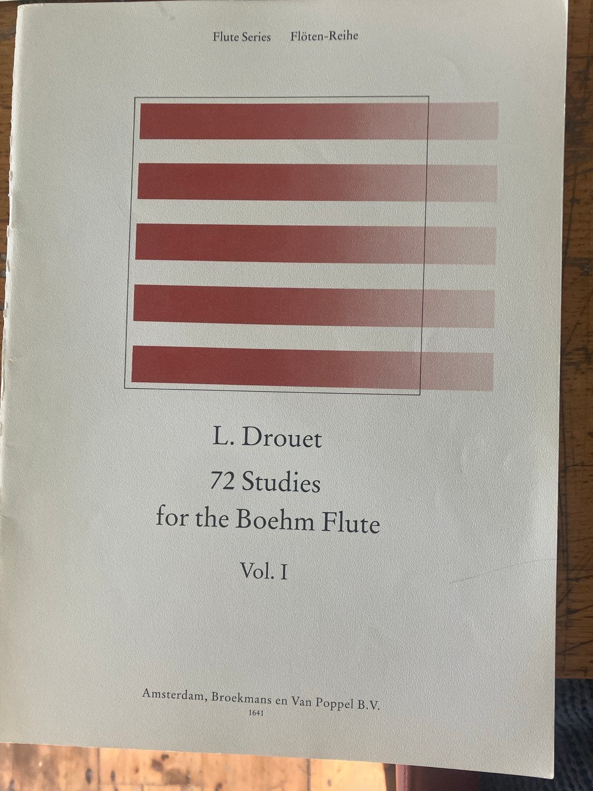 L. Drouet - 72 Studies for the Boehm Flute Vol. I, Gebruikt, Klassiek, Les of Cursus, Dwarsfluit of Piccolo