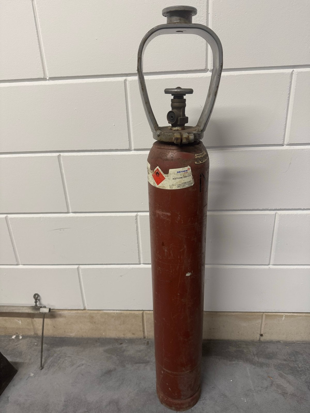 Messer Acetyleen Dissous Gasfles - Gebruikt, Ophalen of Verzenden, Gebruikt, 250 ampère of meer, Overige typen