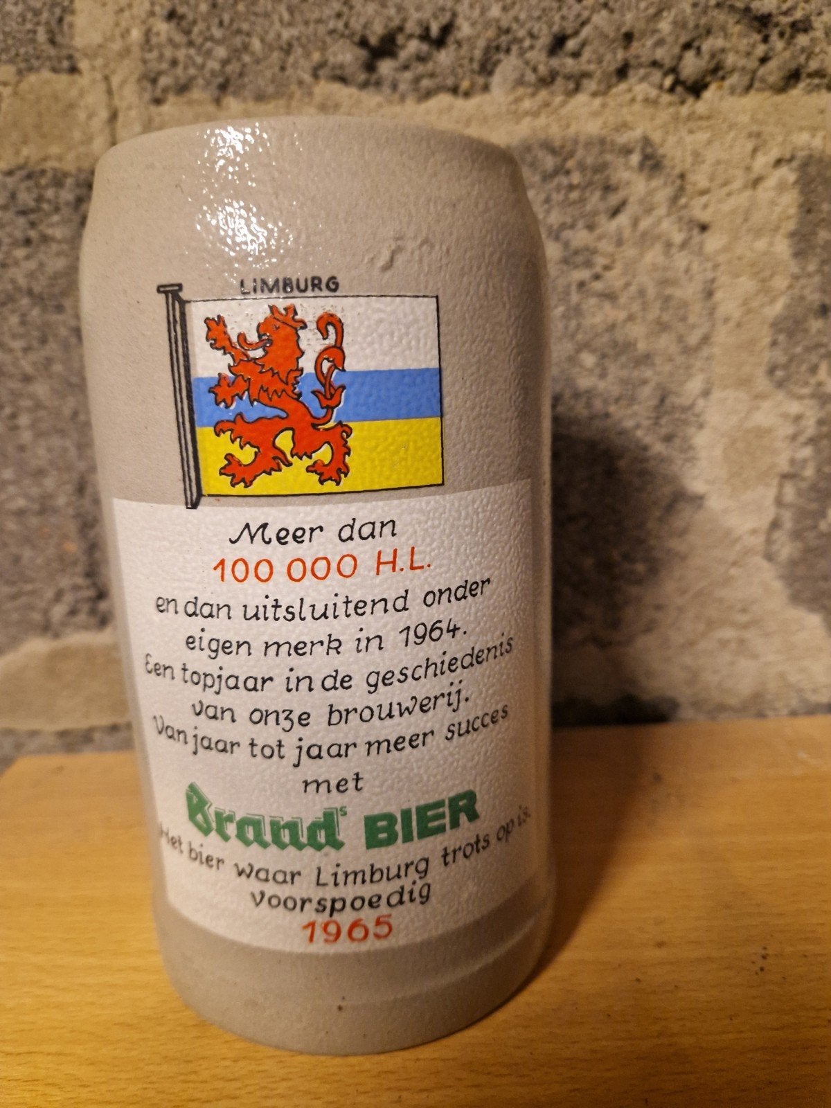 Vintage Brand Bier pul - Limburg 1965, Ophalen