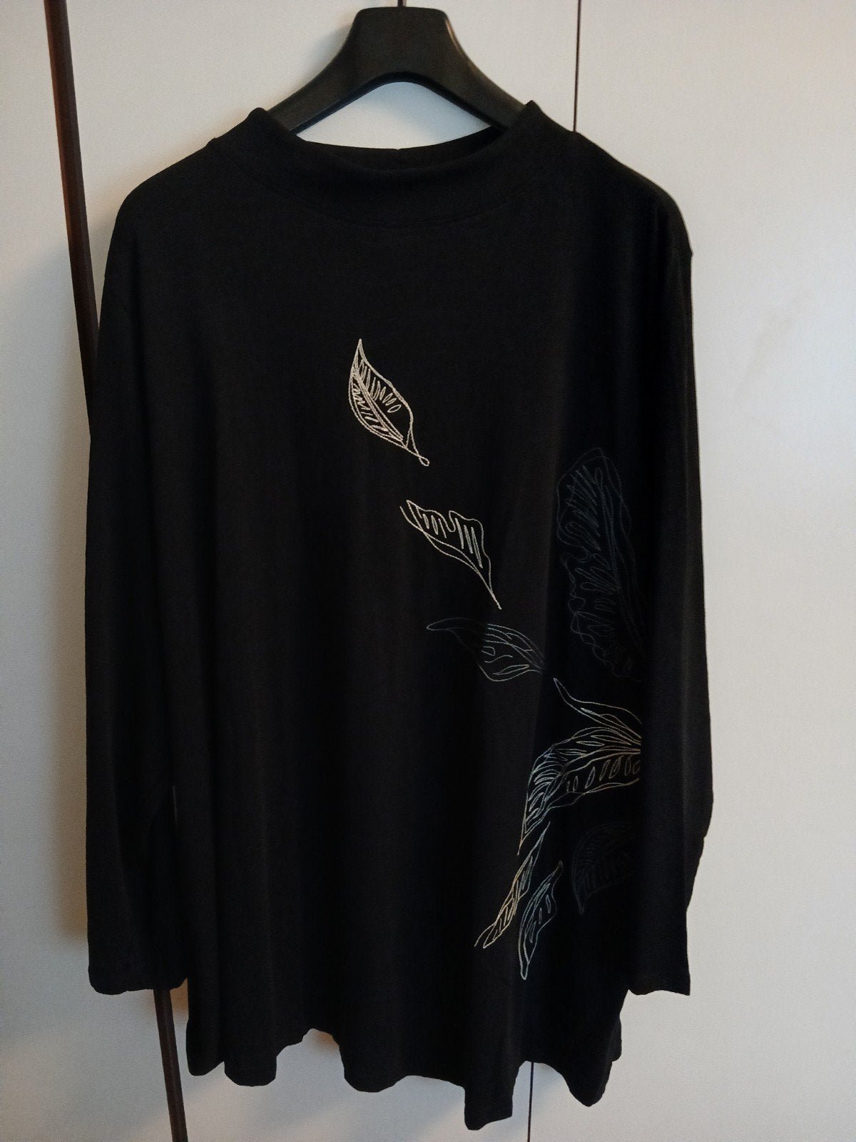 Zwart longshirt met kaartje er nog aan! maat 58-60, Zwart, Nieuw, Ulla Popken, Shirt of Top
