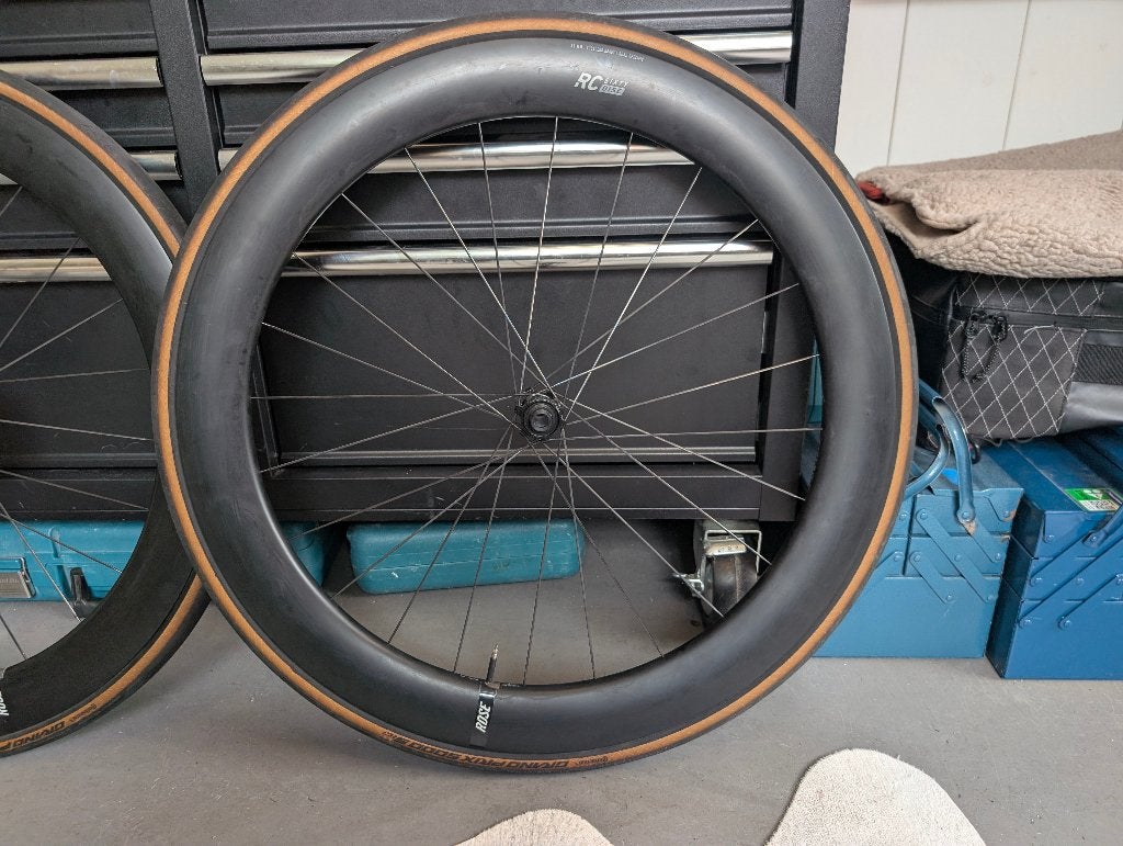 Rose RC Sixty Disc wielst + GP5000S TR met Tubolito's, Fietsen en Brommers, Rose, Zo goed als nieuw, Racefiets, Carbon