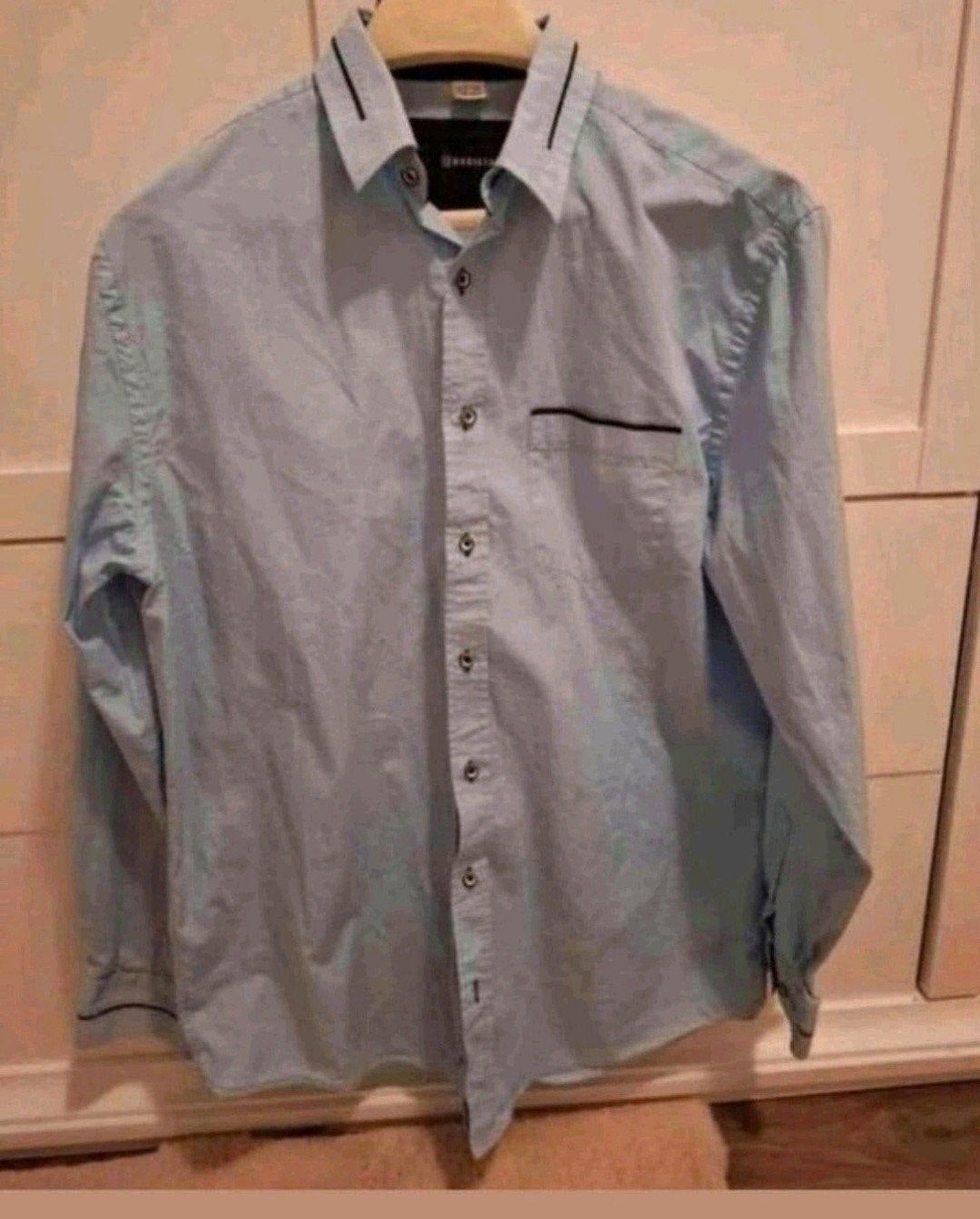 Babista herenoverhemd lichtblauw maat 39/40, Kleding | Heren, Blauw, Babista, Gedragen, Halswijdte 39/40 (M)