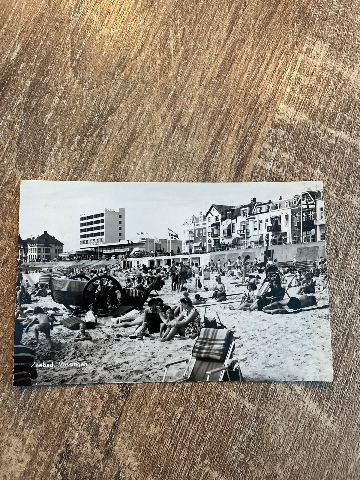 Oude ansichtkaart Zeebad Vlissingen, Ophalen of Verzenden, 1960 tot 1980, Gelopen, Zeeland