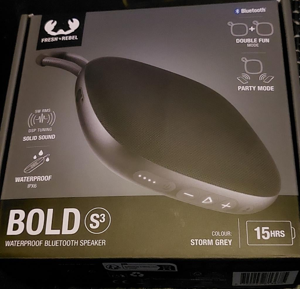 Fresh 'n Rebel Bold S3 Waterproof Bluetooth Speaker, Overige typen, Nieuw, Minder dan 60 watt, Ophalen