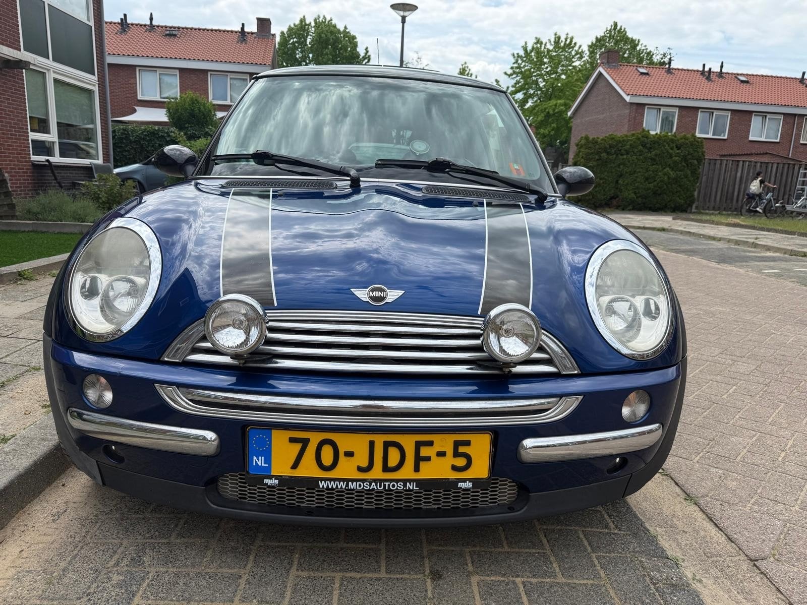 VERKOCHT!!!!!, Auto's, Mini, Particulier, Cooper, Benzine, D, Hatchback, Handgeschakeld, Geïmporteerd, Blauw, Grijs, Leder en Stof