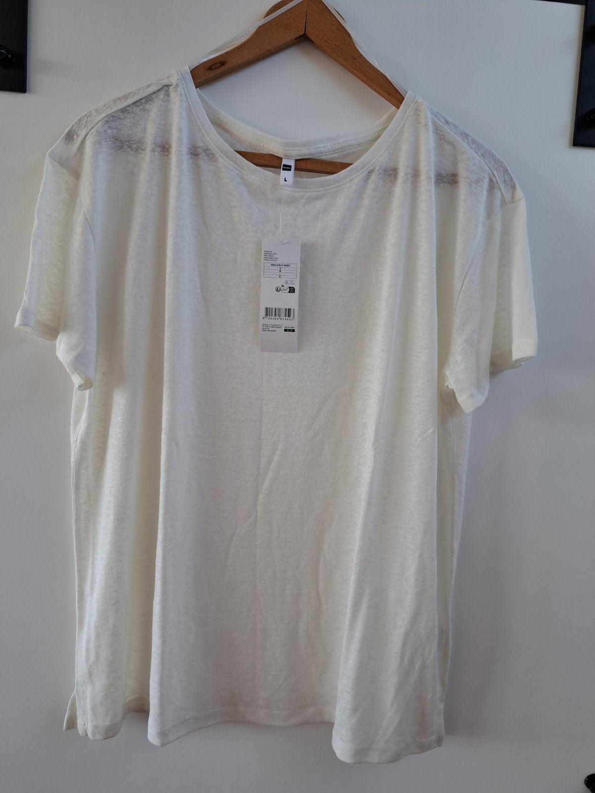 Nieuw Hema DAMES shirt mt. L. Ecru kleur
Linnen mix., Overige kleuren, Maat 42/44 (L), Nieuw, Ophalen of Verzenden