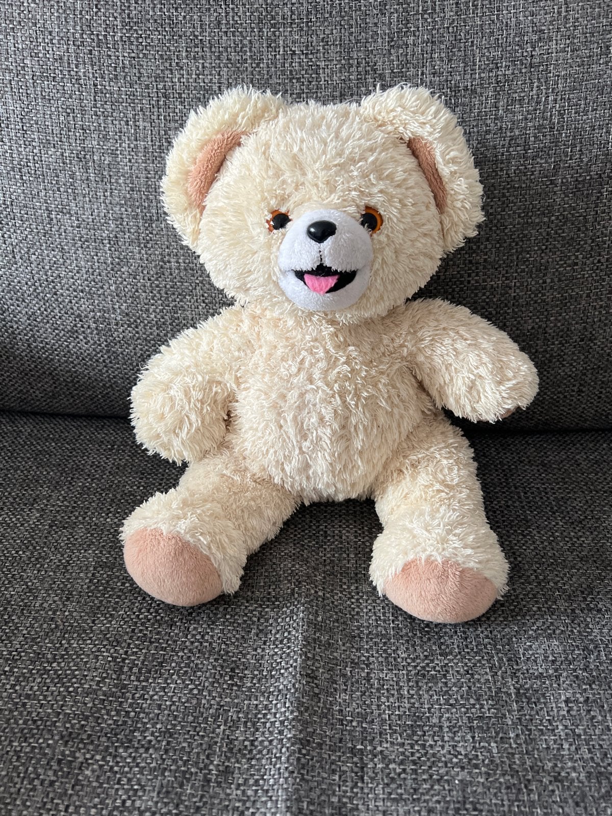 Robijntje Schattige beige teddybeer knuffel, Gebruikt, Overige merken, Overige karakters, Beer