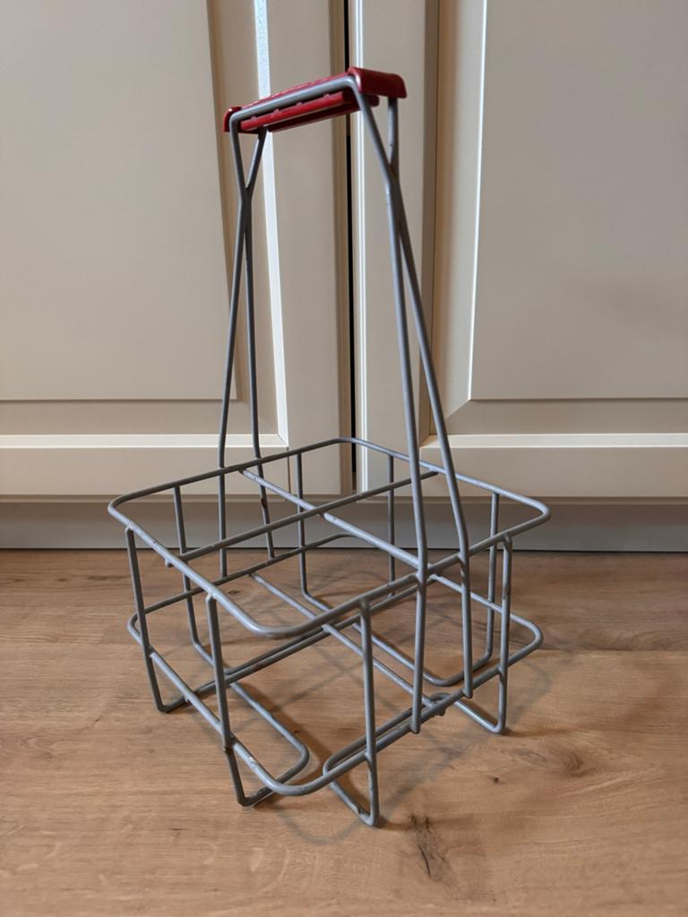 Tomado flessenrek voor 4 flessen - Jaren '60 vintage, Antiek en Kunst, Ophalen of Verzenden