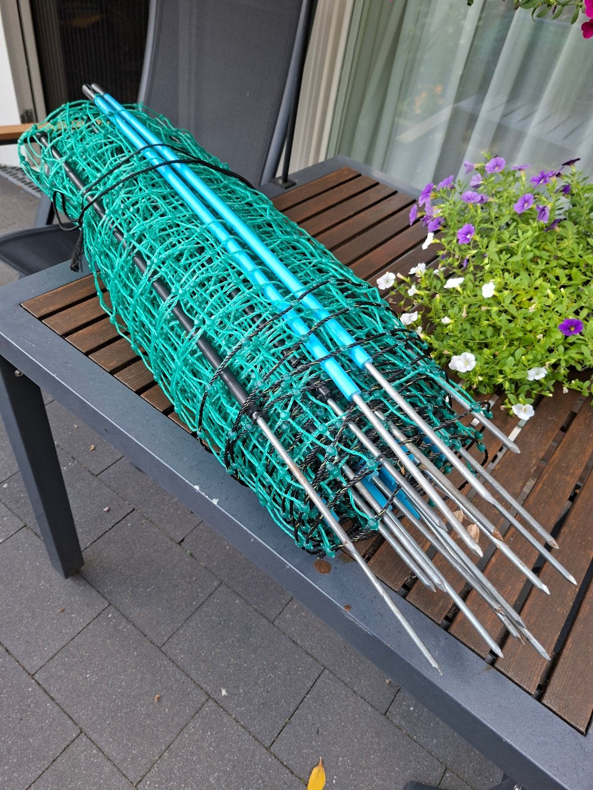 Schapengaas/campinghek 10m x 90cm voor huisdieren, Tuin en Terras, Ophalen, Gebruikt, Kunststof, Gaashekwerk