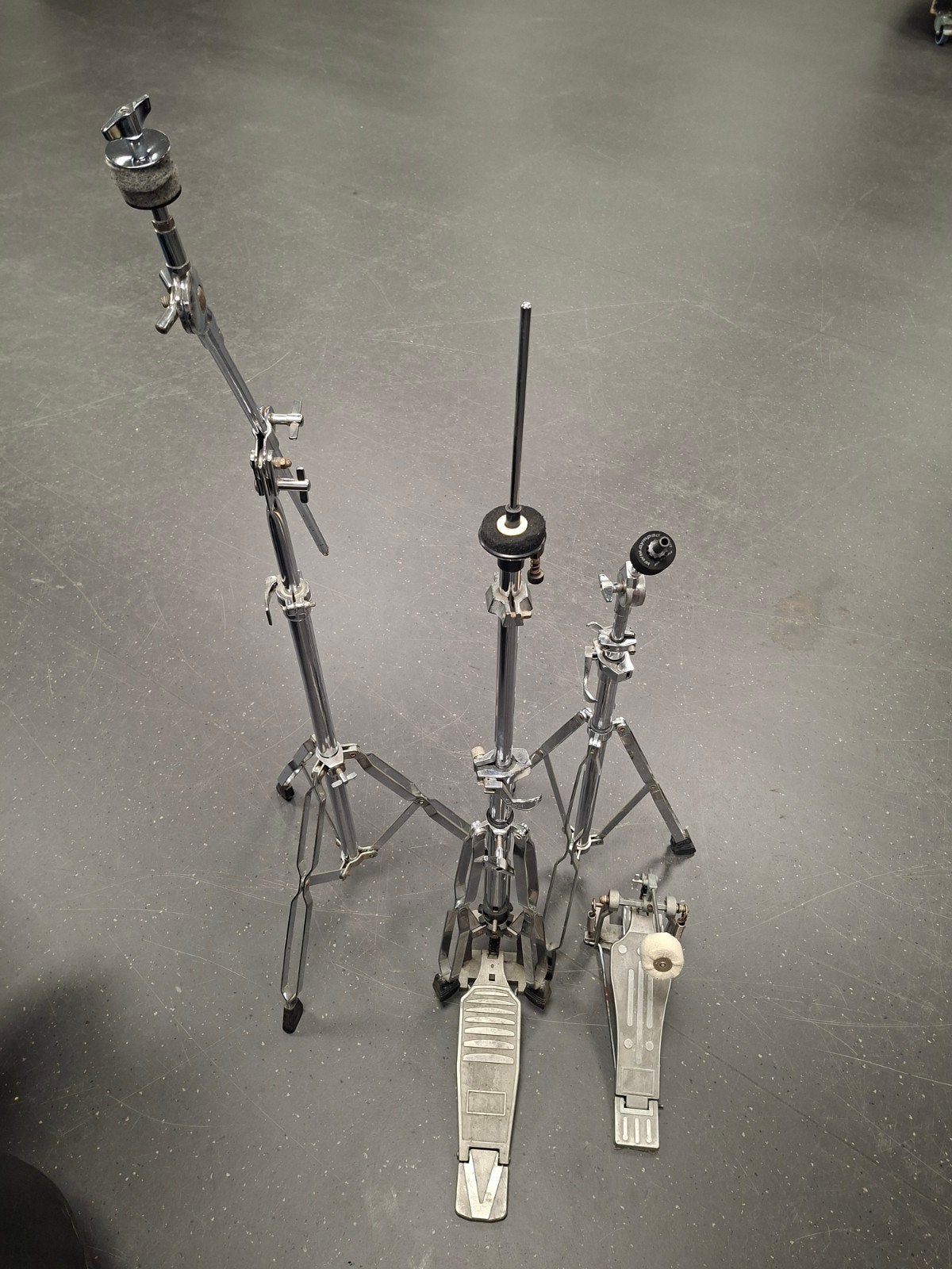 Drumstel hardware en Meinl Meteor bekkens, Muziek en Instrumenten, Ophalen, Gebruikt, Overige merken