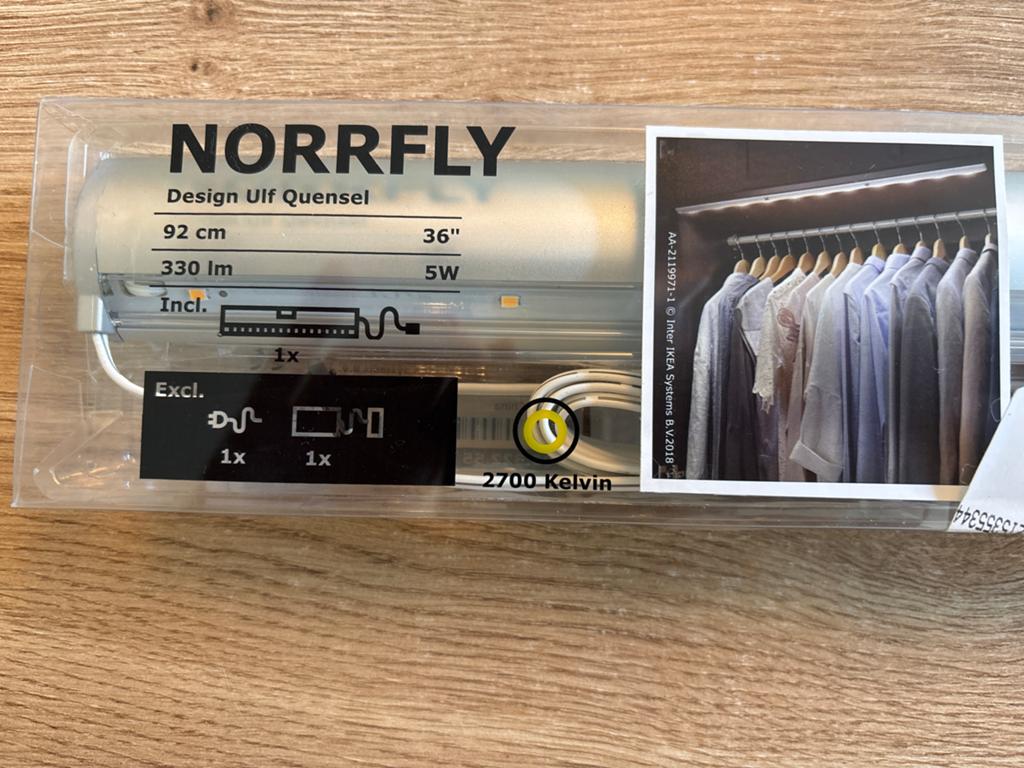IKEA Norrfly kastverlichting 92 cm - Nieuw in verpakking, Ophalen, Nieuw