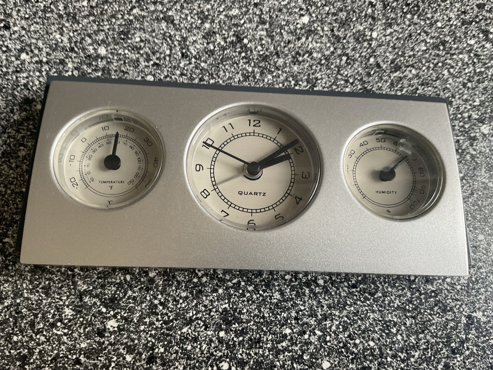 Compacte Weerstation met Klok, Thermometer en Hygrometer, Ophalen of Verzenden, Zo goed als nieuw, Weerstation