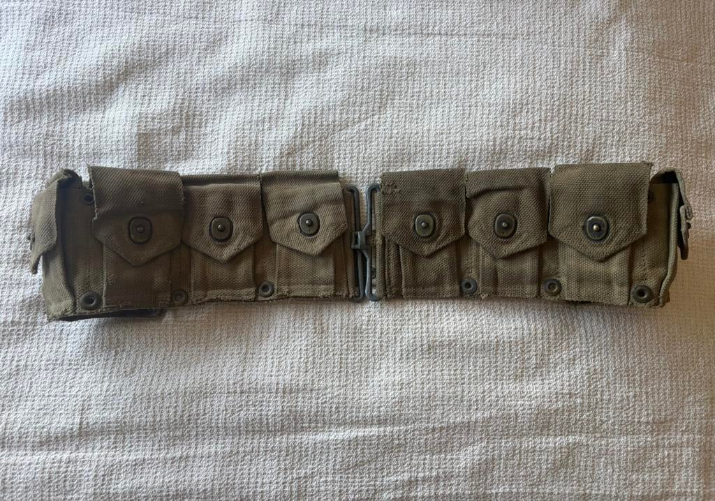M1 garand belt ww2 us, Verzamelen, Ophalen of Verzenden, Landmacht, Amerika