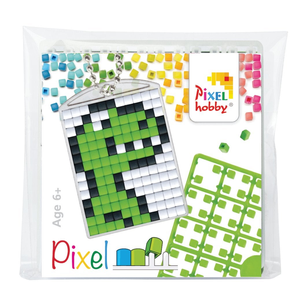 Pixelhobby medaillon startset dino sleutelhanger 23109, Hobby en Vrije tijd, ., Dieren, Nieuw, Ophalen of Verzenden