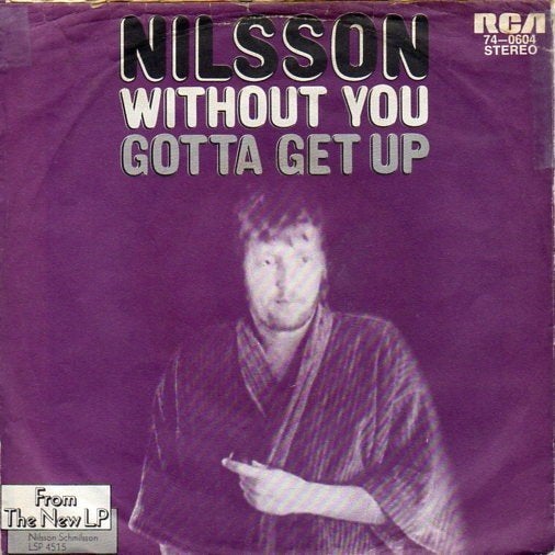 Nilsson – Without You (1972), Gebruikt, Fotohoes, 7 inch, Single