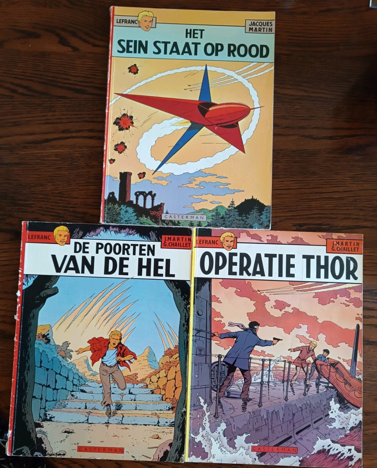 Lefranc strips door Jacques Martin - 3 delen, Gelezen, Ophalen of Verzenden, Jacques Martin, Meerdere stripboeken