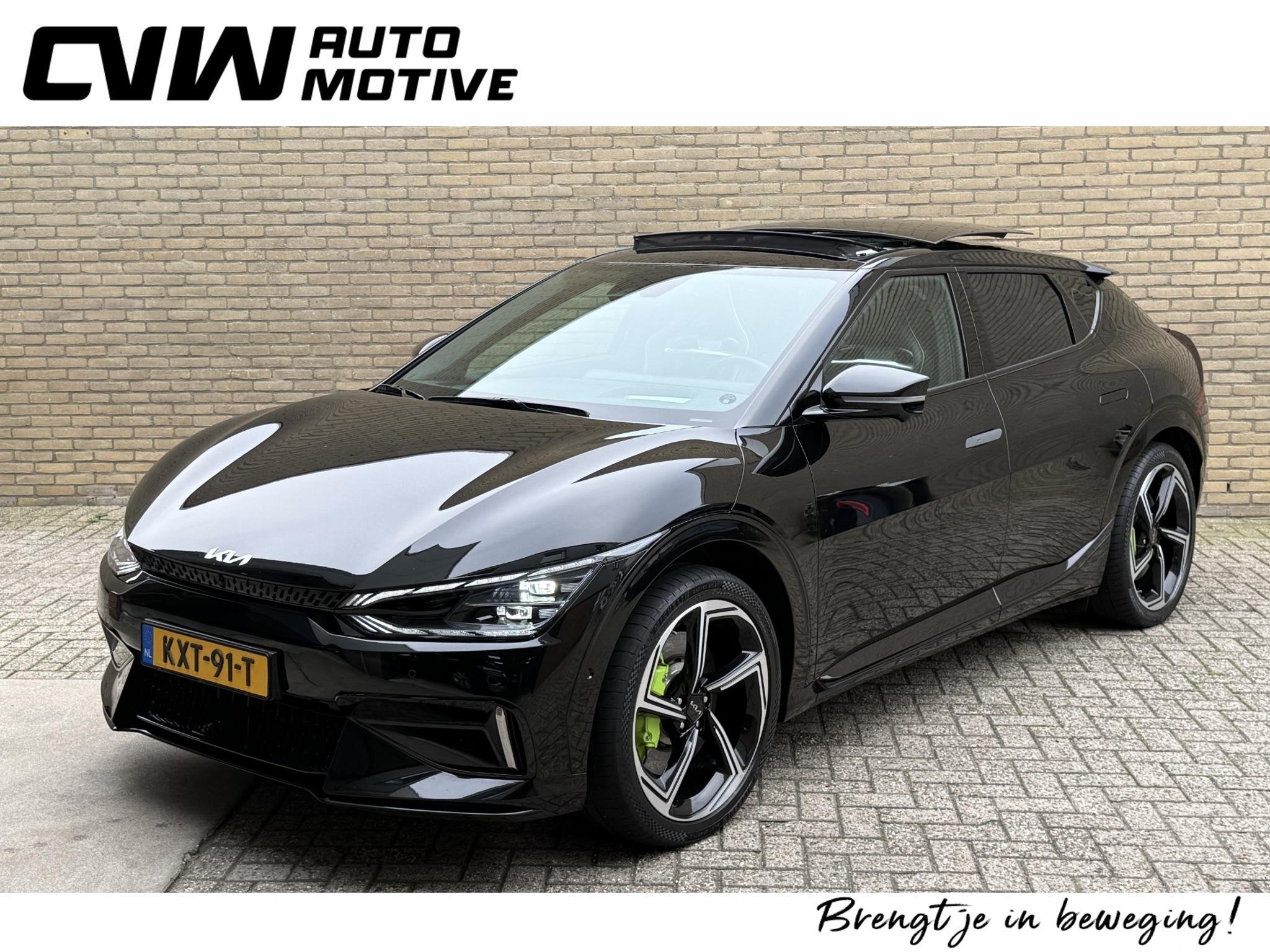 Kia EV6 GT AWD 77.4 kWh | SOH 97% | Panoramadak | 360 camera, Auto's, Automaat, Dealer onderhouden, Alcantara, Vierwielaandrijving