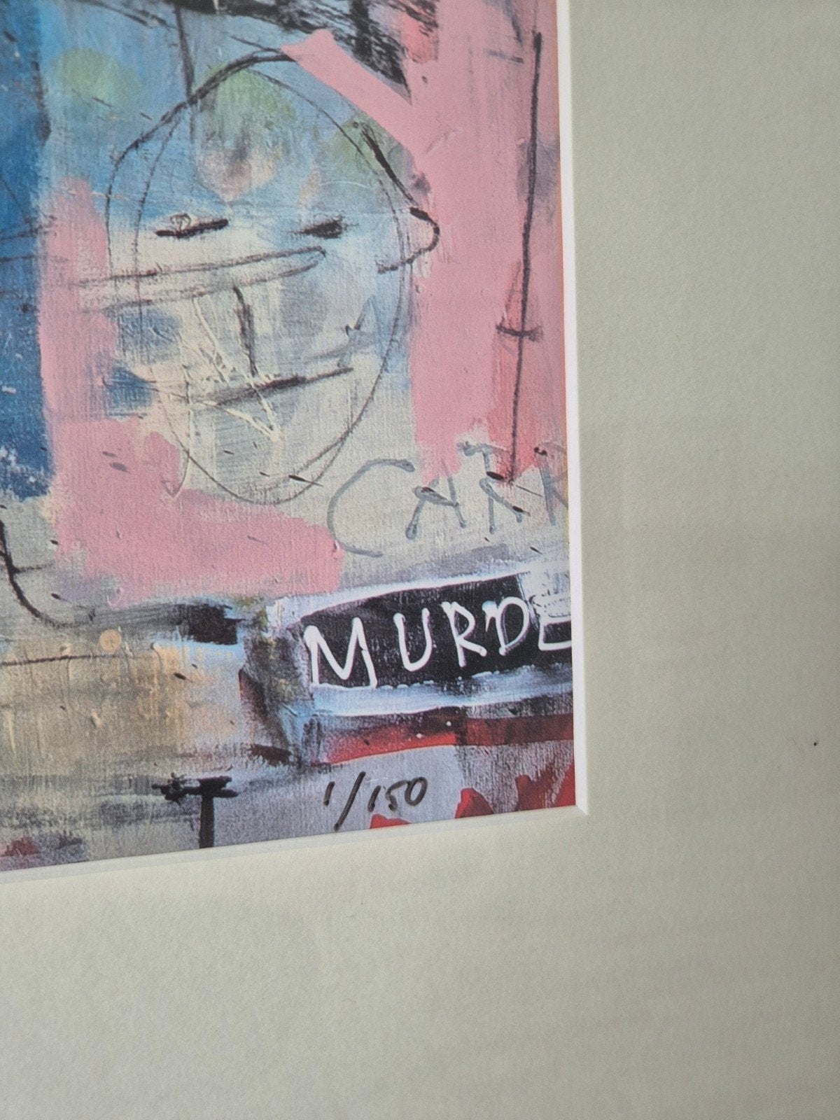 Uniek kunstwerk: '3000 Beatniks Riot in Village, Antiek en Kunst, Kunst | Schilderijen | Modern, Ophalen, Figuren, Gelimiteerde oplage