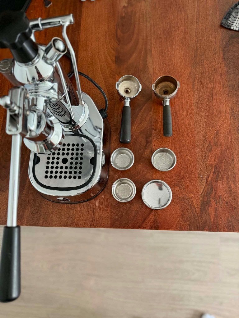 LA PAVONI Coffee Machine Espresso Professional, Ophalen, Zo goed als nieuw, Grijs