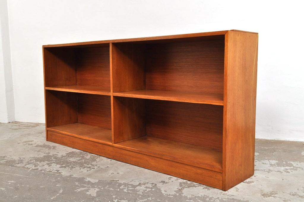 Vintage boekenkast tv meubel open kast vakkenkast jaren 50, Huis en Inrichting, Kasten | Televisiemeubels, Gebruikt, Minder dan 100 cm