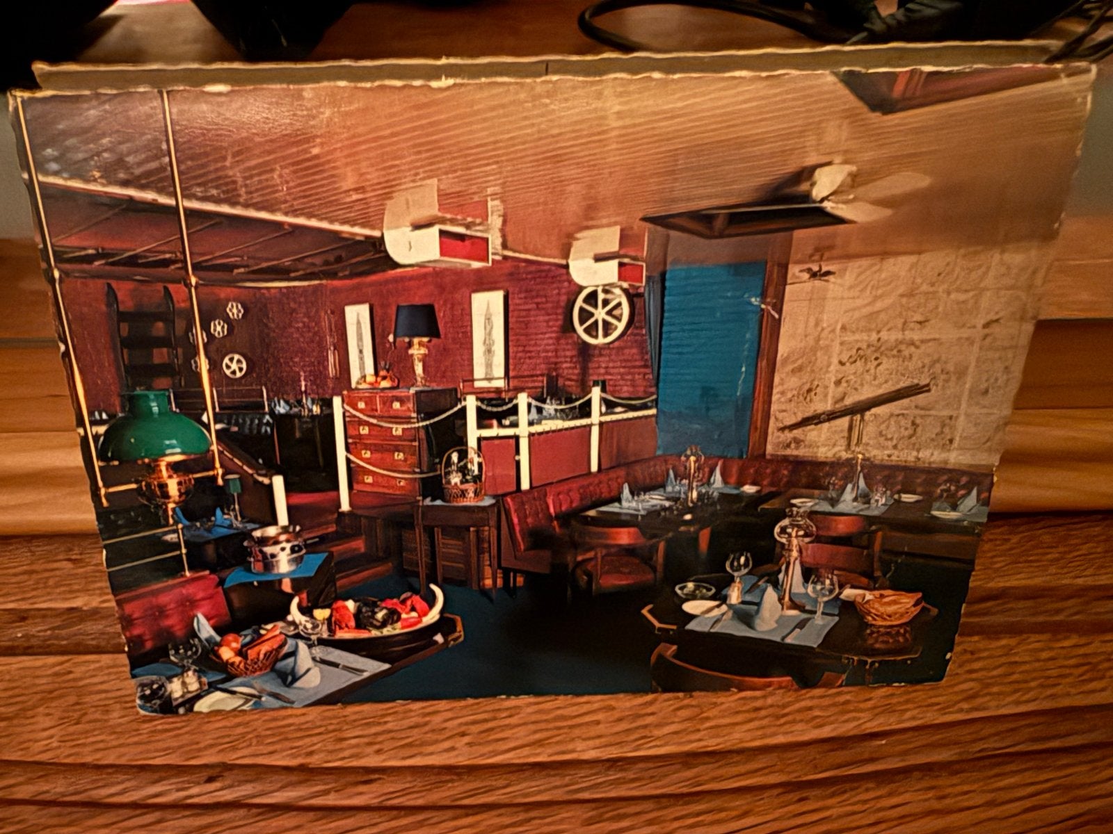 Vintage Ansichtkaart Restaurant Bateau Ivre Düsseldorf, Ophalen of Verzenden, 1940 tot 1960, Ongelopen, Frankrijk