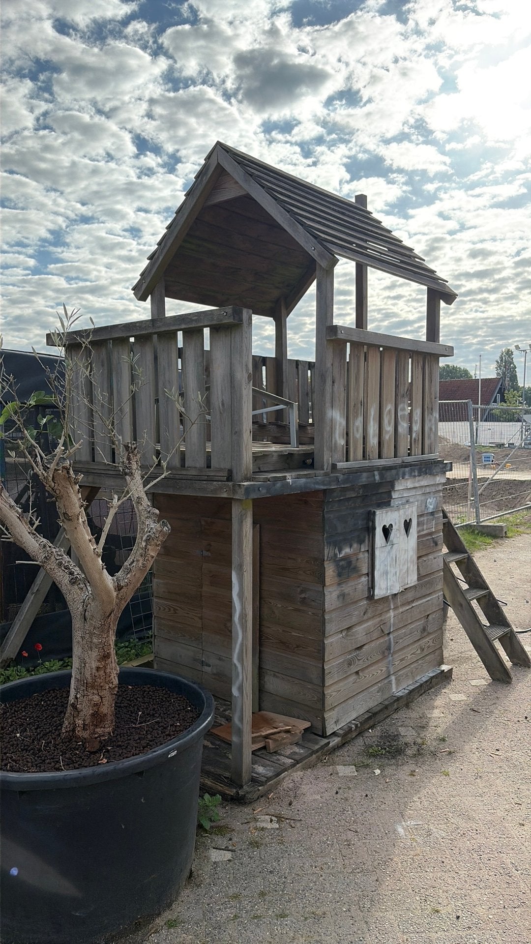 Speelhuisje, Ophalen, Gebruikt, Hout