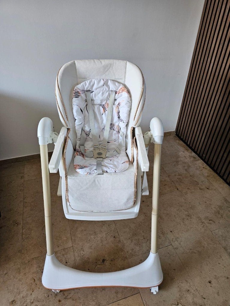 2-in-1 Kinderstoel - Zitting en Voetensteun, Ligpositie, Ophalen, Gebruikt, Inklapstoel, Gordel(s)