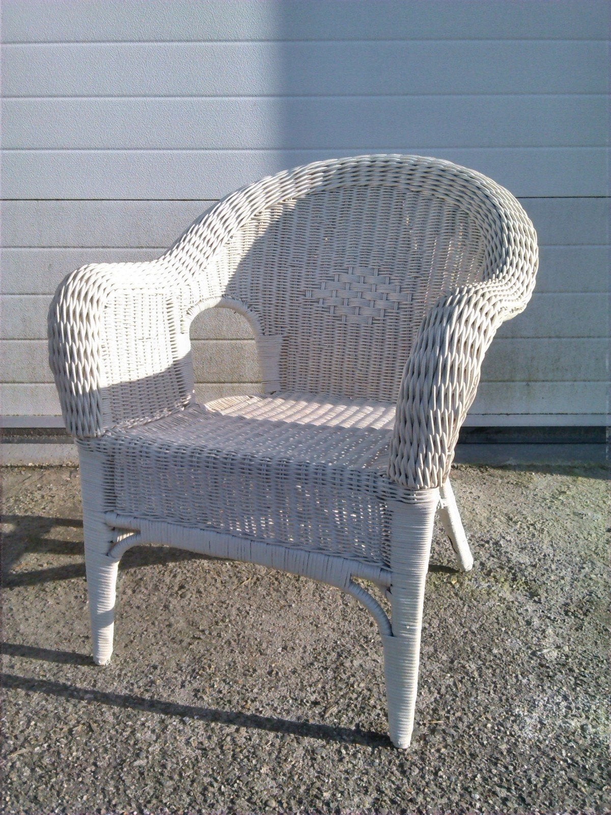 Vintage, rieten stoel, TRIO Noordwolde, jaren 70, Ophalen, Zo goed als nieuw, Rotan