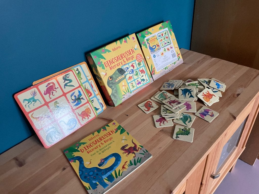 Dinosaurussen memory & bingo, Ophalen of Verzenden, Gebruikt