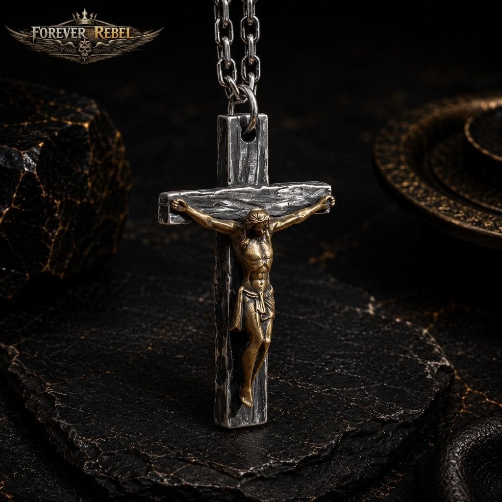 The Cross of Silence - 925 Zilver, Sieraden, Tassen en Uiterlijk, Kettinghangers, Foreverrebelmail@pm.me, Verzenden, Kruis of Symbool