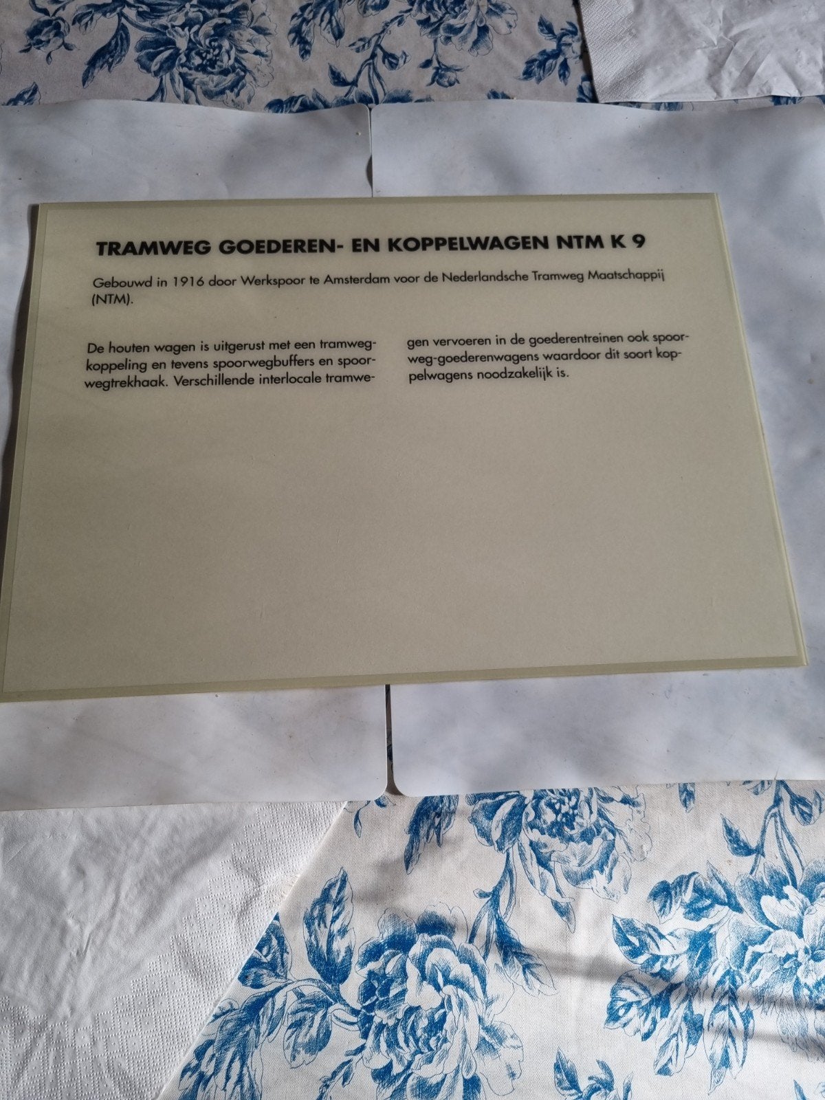 Tramweg Goederen- en Koppelwagen NTM K 9 Info, Ophalen of Verzenden, Gebruikt, Tram, Kaart of Prent