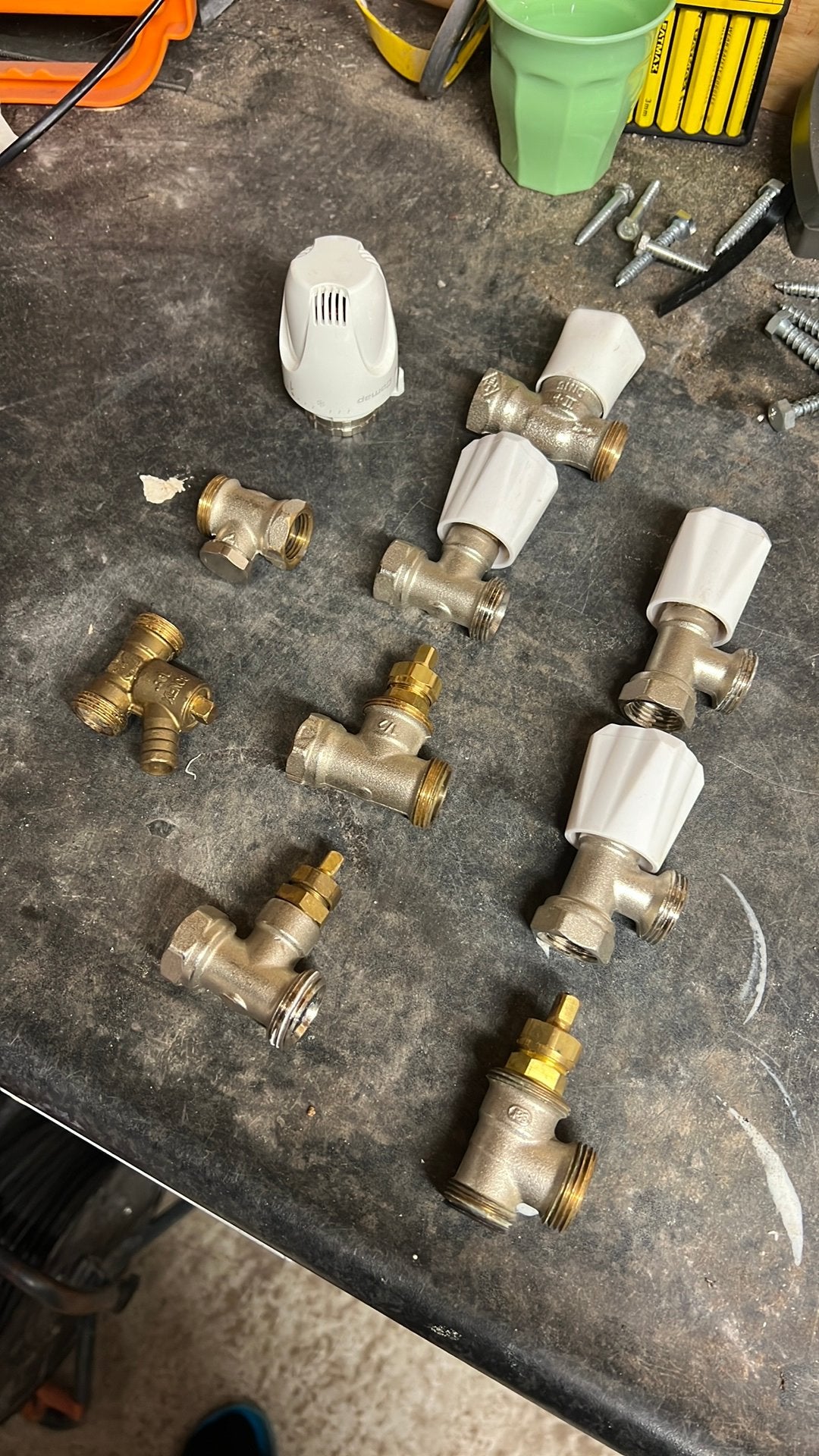 Radiator kranen, voetventiel, aftapkraan en Comap knop, Gebruikt, Minder dan 30 cm, Radiator, Minder dan 60 cm