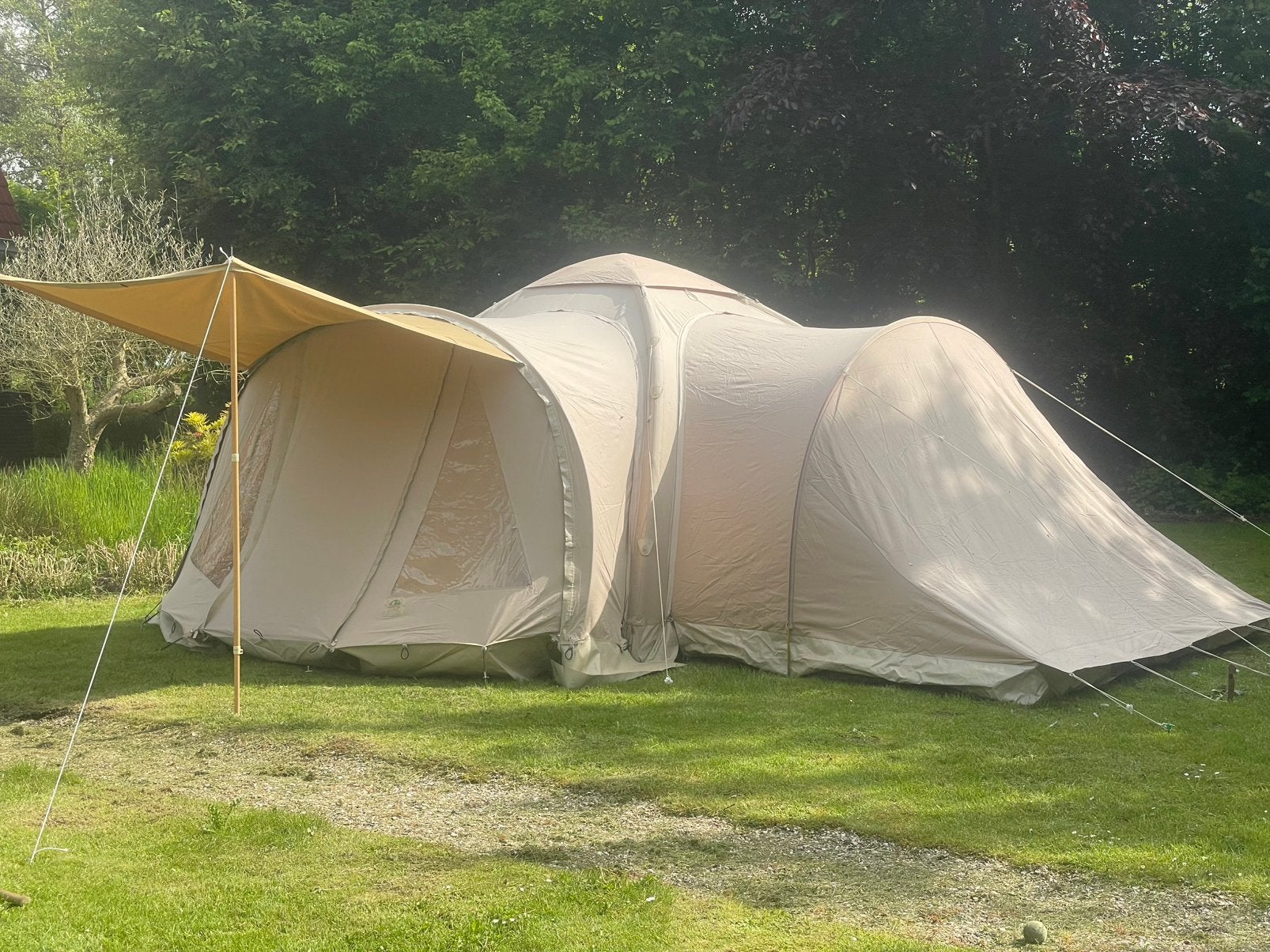 Karsten Tent 300 met extra slaap aanbouw, Caravans en Kamperen, Ophalen of Verzenden, Gebruikt, Meer dan 6