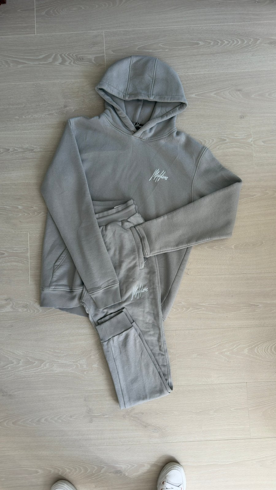 Malelions Trainingspak XL | Beige/Grijs | Complete Set, Ophalen, Fitness, Beige, Malelions