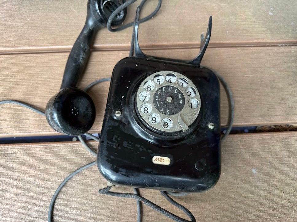 Vintage PTT Telefoon met Draaischijf - Jaren '50, Ophalen of Verzenden