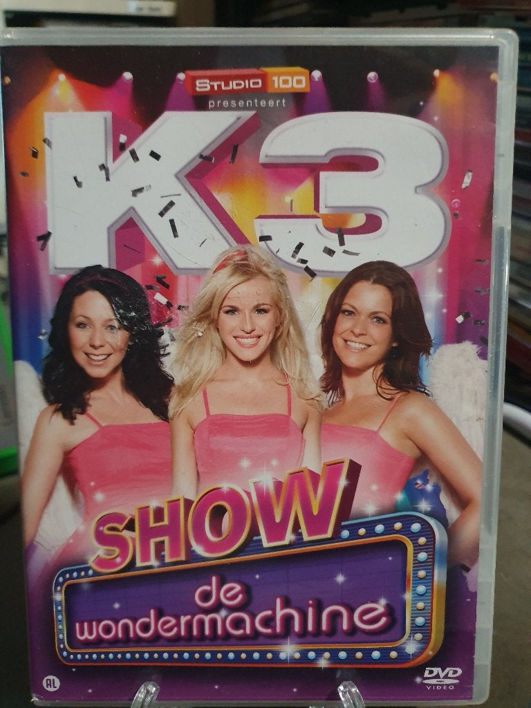 K3 show de wondermachine DVD, Alle leeftijden, Ophalen, Zo goed als nieuw