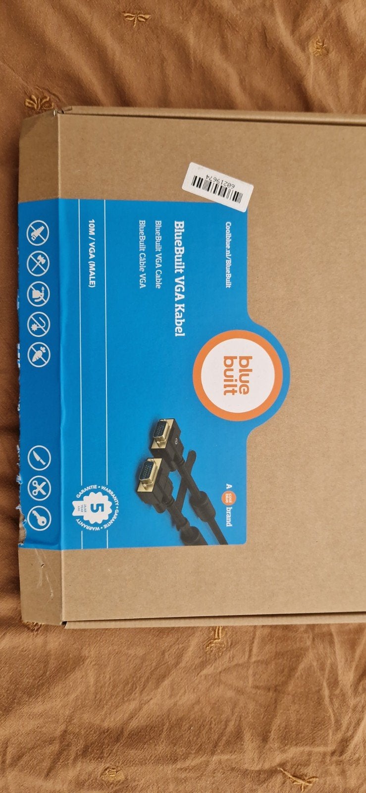 BlueBuilt VGA Kabel - 10M (VGA MALE), Ophalen of Verzenden, Nieuw