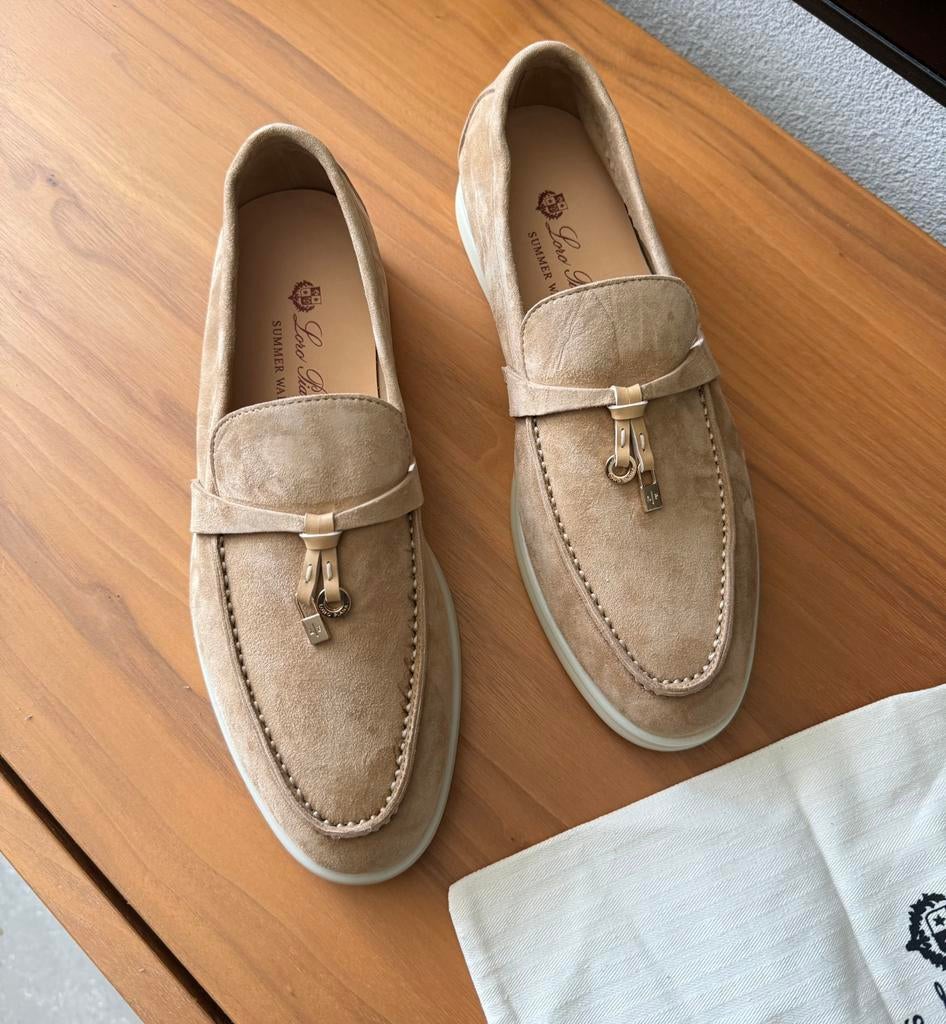 Loro piana summer charms walk new, Kleding | Dames, Schoenen, Ophalen, Nieuw, Instappers, Beige