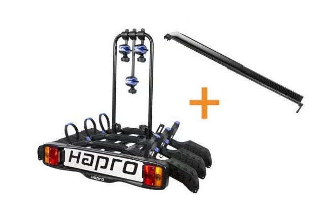 Hapro Atlas Active 3 - fietsendrager 7-polig + Oprijgoot