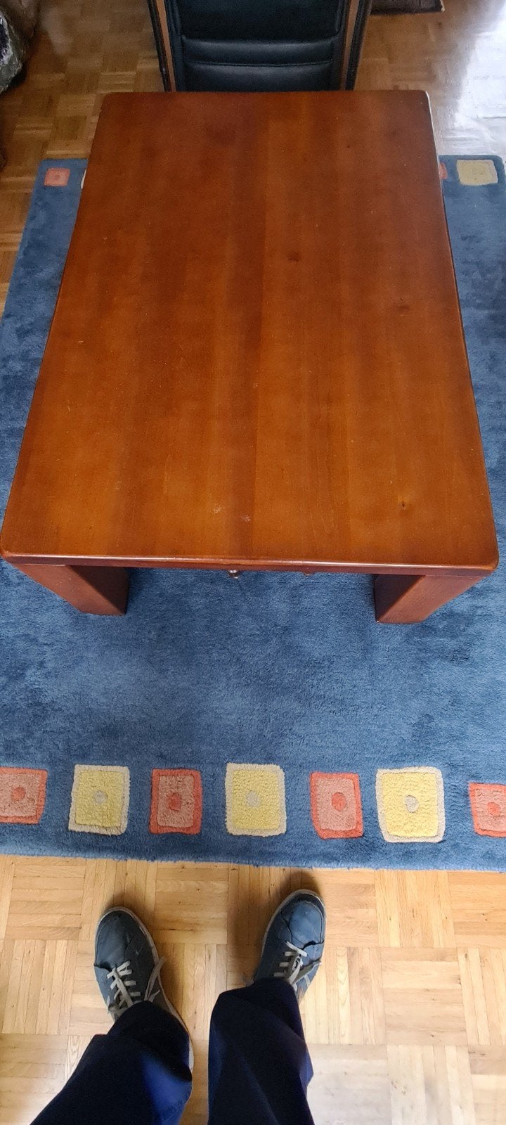 kersenhout  salontafel en bij zet tafel, Ophalen