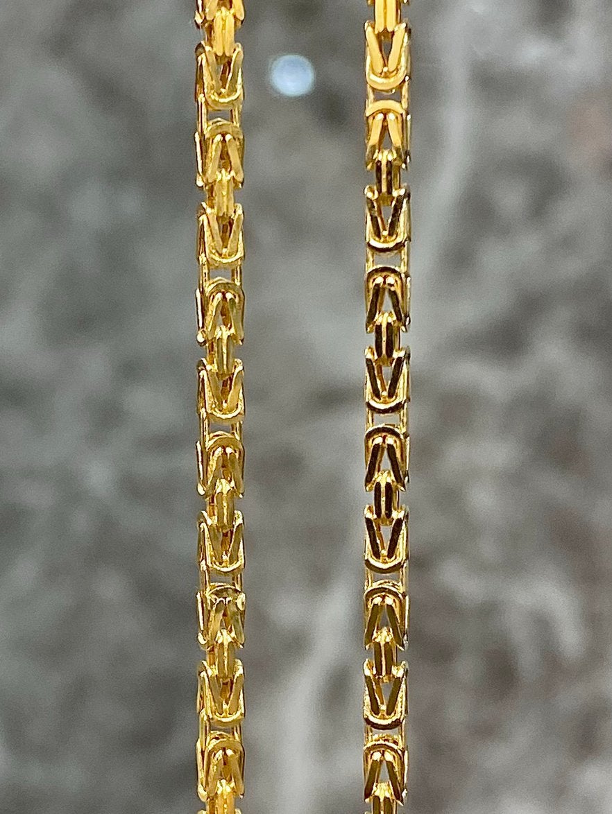 14k Gouden Koningsketting | 60 cm, Ophalen of Verzenden, Nieuw, Goud, Goud