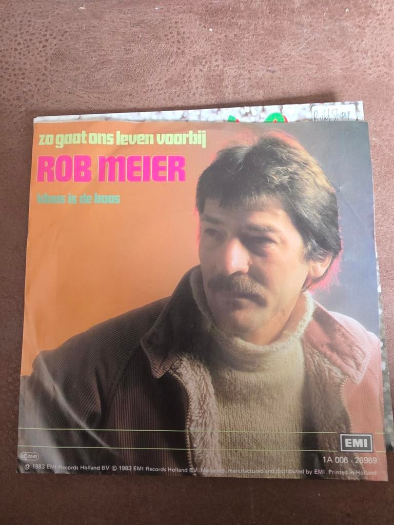 Rob Meier - Zo Gaat Ons Leven Voorbij / Thuis Is De Baas, Cd's en Dvd's, Gebruikt, 7 inch, Ophalen of Verzenden, Nederlandstalig
